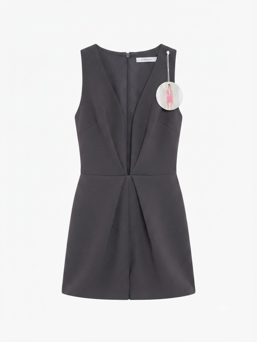 Finders Keepers Black Sleeveless V-Neck Romper